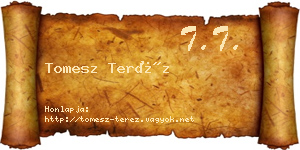 Tomesz Teréz névjegykártya